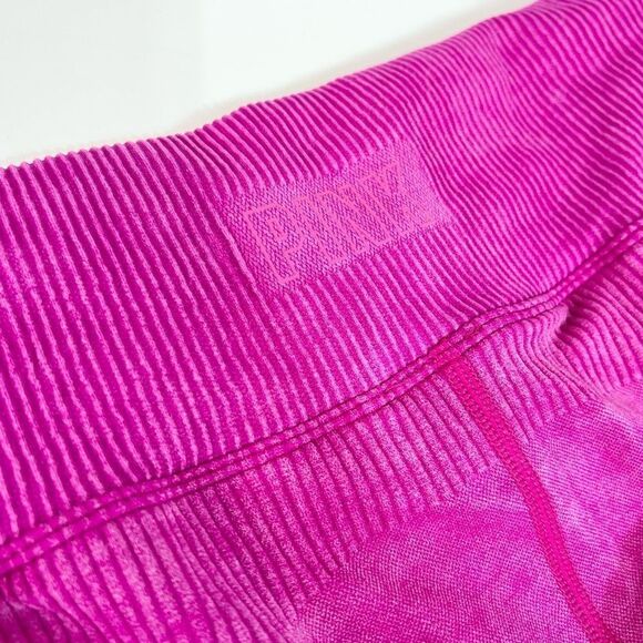 Pink Active Jogger Leggings Women's XL High Rise Seamless Ribbed Activewear - Picture 6 of 9